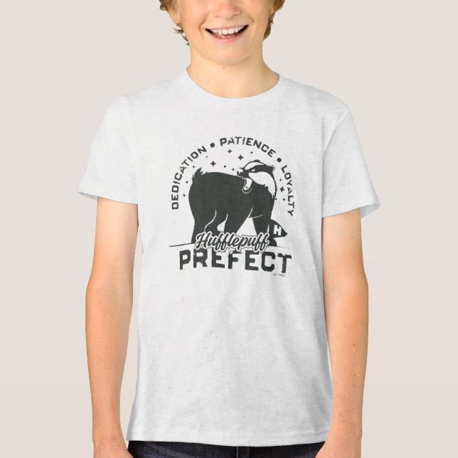 Camiseta Triblenda Tarjeta prefecta HUFFLEPUFF™ (Anverso)