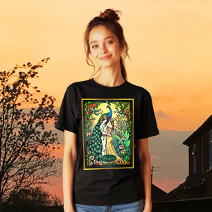 Camiseta Triblenda Tarjeta Tarot de Art Nouveau, Los Amantes