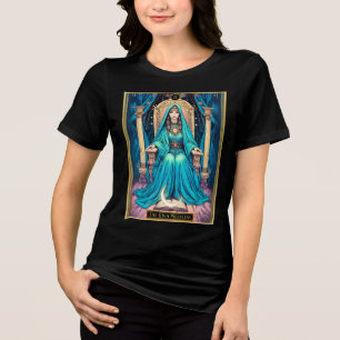 Camiseta Triblenda Tarot Art Nouveau, la Sumo Sacerdotisa