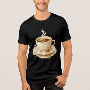 Camiseta Triblenda Taza de café acuarela