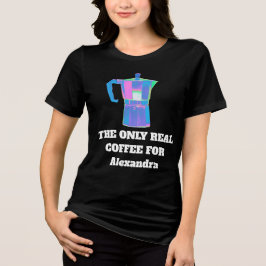 Camiseta Triblenda Taza de café divertida esnob nombre personalizado 