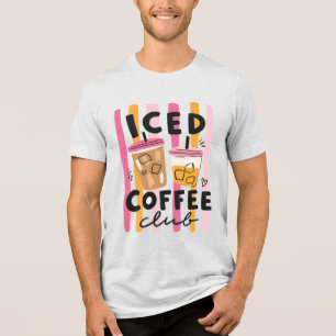 Camiseta Triblenda Tazas de café rosadas lindas diseño de café de ver