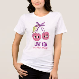 CAMISETA TRIBLENDA TE AMO CEREZA MUCHO