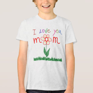 Camiseta Triblenda Te amo mamá