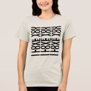 Camiseta Triblenda TE AMO - Mensaje de Amor Oculto