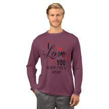 Te amo texto con gráfico de forma de corazón rojo