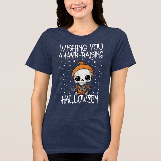 Camiseta Triblenda Te deseo una camiseta de Halloween que te levanta  (Anverso)