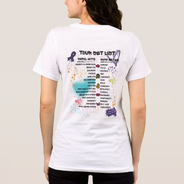 Camiseta Triblenda Team Cherokee Unbreakable Tour Women's Tee (White) (Reverso )