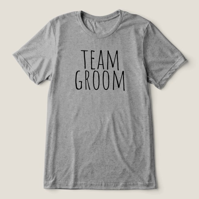 Camiseta Triblenda Team Groom Bridal Party Wedding (Diseño delantero )