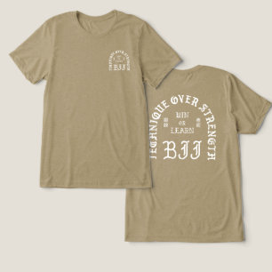 Camiseta Triblenda Técnica sobre frente y espalda de fuerza (blanco)