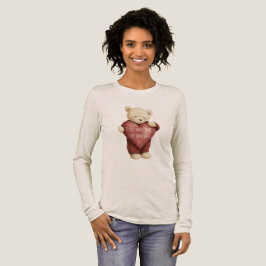Camiseta Triblenda Teddy Bear Red Heart