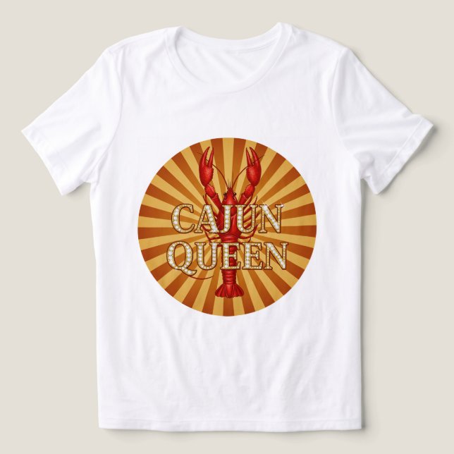 Camiseta Triblenda ¡Tee de la Corona de la Reina Real Cajún! 👑 ⚜️ (Diseño delantero )