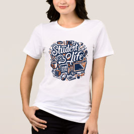 Camiseta Triblenda Tee de la vida de los estudiantes clásicos - Espír