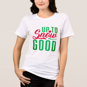 Camiseta Triblenda Tee de Navidades con temática de nieve