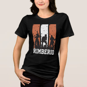 Camiseta Triblenda Tee de personalizable negro y Naranja
