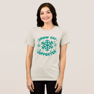 Camiseta Triblenda Tee de simpatizante del Día de la Nieve - Celebra 