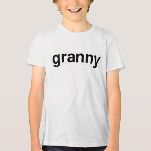 Camiseta Triblenda Tee de texto de abuela - ¡Típicos dulces y nostálg