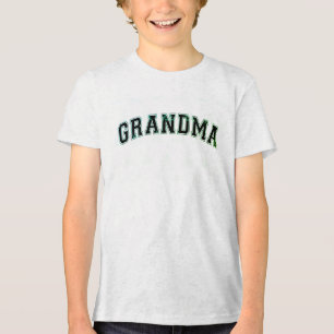 Camiseta Triblenda Tee de texto de la abuela - ¡Mostrar tu amor por l