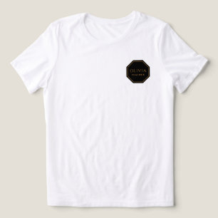 Camiseta Triblenda Tee de Tri-Blend impreso en nombre personalizado y
