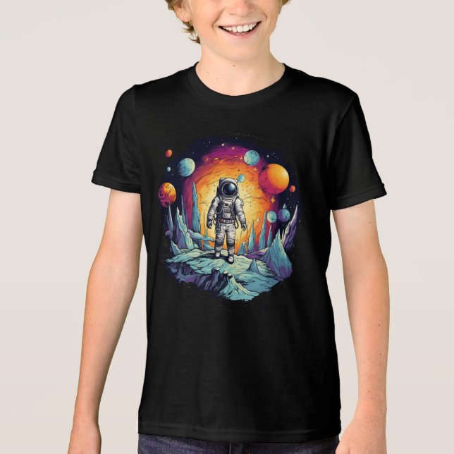 Camiseta Triblenda "Tee del Explorador Espacial - ¡Aventura galáctica (Anverso)