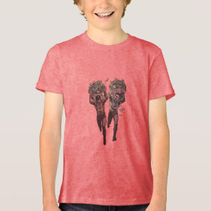 Camiseta Triblenda Tee gráfico de caja negrita estilo cómic