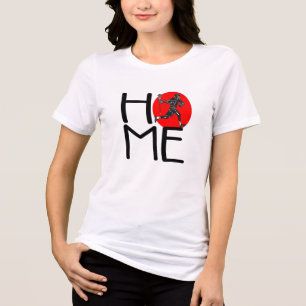 Camiseta Triblenda Tee gráfico de Lacrosse para mujeres masculinas de