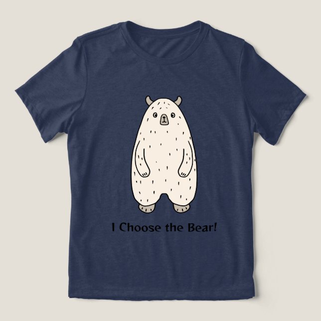 Camiseta Triblenda Tee gráfico de oso para mujeres (Diseño delantero )