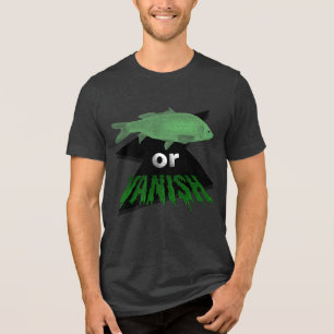 Camiseta Triblenda Tee gráfico de pescado o español - Verde de Bella 