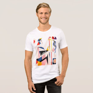 Camiseta Triblenda Tee gráfico moderno para hombres que compruebo par