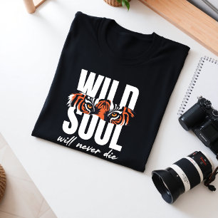 Camiseta Triblenda Tee motivacional gráfico del tigre de alma salvaje