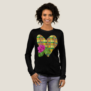 Camiseta Triblenda Tela Colorida Caribeña Madras Tartán