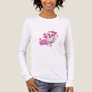 Camiseta Triblenda Teléfono Rosa Bonito Diseño 3D Vibraciones Positiv