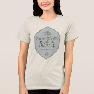 Camiseta Triblenda Teléfonos abajo, palmas arriba - El Lotus blanco