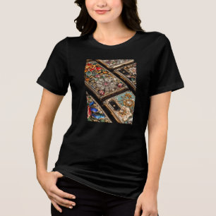 Camiseta Triblenda Teléfonos celulares elegantes en una mujer manga c