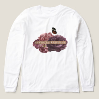 Camiseta Triblenda Tema de las flores elegantes