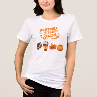 Camiseta Triblenda Tema Naranja FÚTBOL ES MI TEMPORADA FAVORITA 