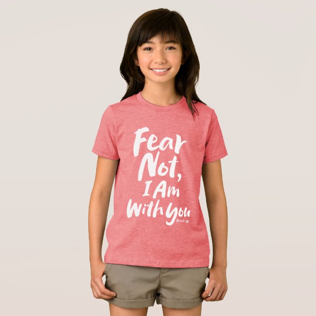Camiseta Triblenda TEMOR NO, ESTOY contigo Religioso - Isaías 41:10 ( Anverso Completo)