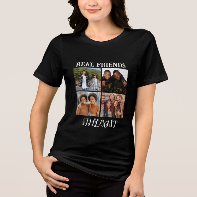 Camiseta Triblenda Temp fotográfico personalizado "Los verdaderos ami (Anverso)