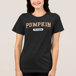 Camiseta Triblenda Temporada de calabaza - Tee gráfico de otoño