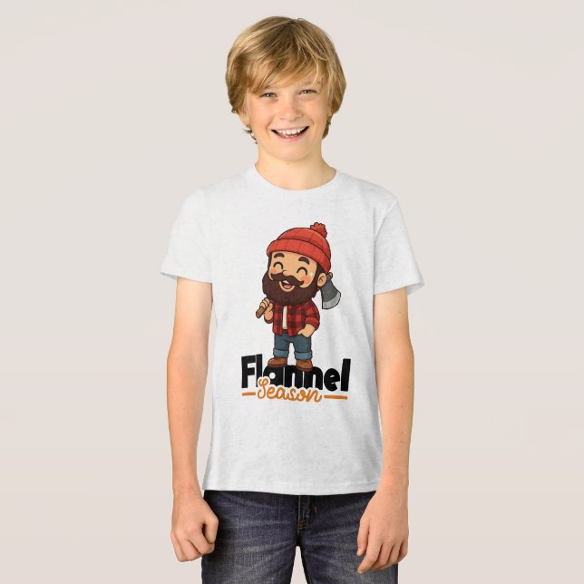 Camiseta Triblenda Temporada de Fall Flannel (Anverso Completo)