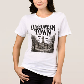 Camiseta Triblenda Temporada de fantasmas en la ciudad de Halloween