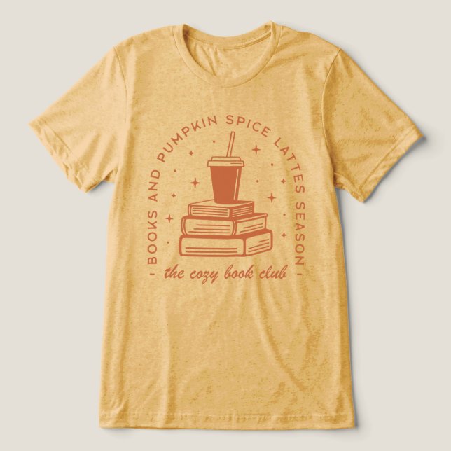 Camiseta Triblenda Temporada de libros y calabazas (Diseño delantero )