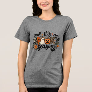 Camiseta Triblenda Temporada espeluznante de Halloween Calabaza Fanta