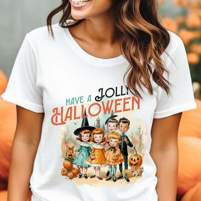 Camiseta Triblenda Ten una cosecha de halloween alegre (Subido por el creador)