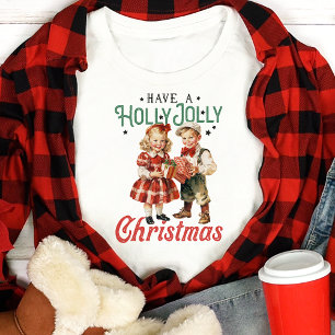 Camiseta Triblenda Tenga una Navidad alegre y divertida Vintage Fiest
