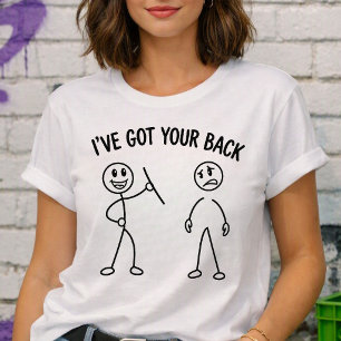 Camiseta Triblenda Tengo Tu Espalda Juego de Palabras Visual