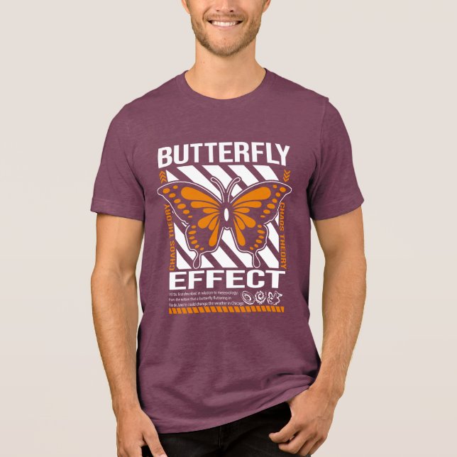 Camiseta Triblenda Teoría del caos por efecto mariposa (Anverso)