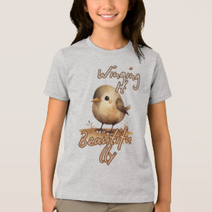 Camiseta Triblenda Teresa pequeña y acogedora ave
