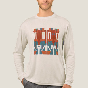 Camiseta Triblenda Terracota Azul Mediterráneo Pequeño