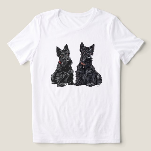 Camiseta Triblenda Terrier escocés (Diseño delantero )